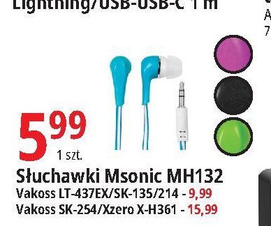 Słuchawki xzero x-h361u fioletowy Vakoss promocja