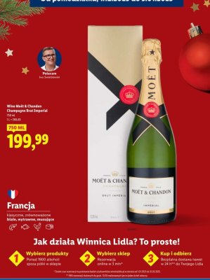 Wino Champagne Brut Impérial białe musujące 750ml promocja w Lidl