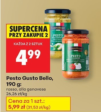 Pesto Gusto Bello, 190 g promocja w Biedronka