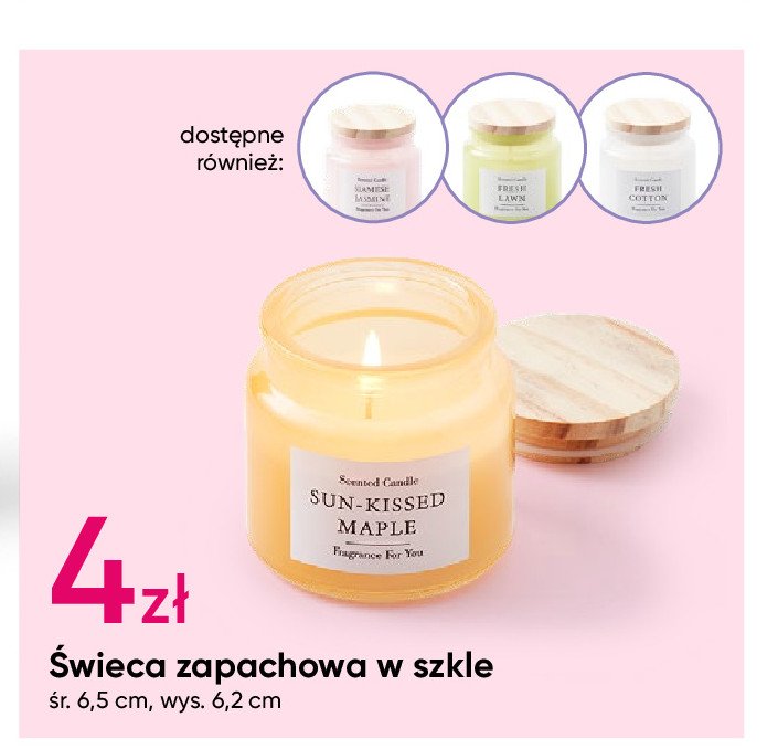 Świeca zapachowa w szkle promocja w Pepco