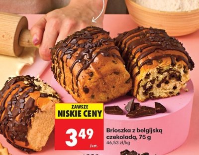 Brioszka z belgijską czekoladą 75 g promocja w Biedronka