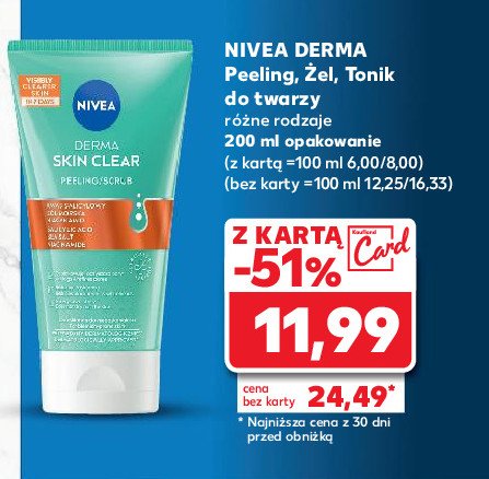 Peeling do twarzy eliminujący zaskórniki Nivea derma promocja