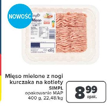 Mięso mielone z nogi kurczaka Simpl promocja