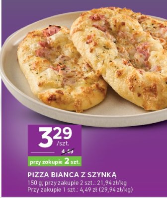 Pizza Bianca z szynką promocja w Stokrotka