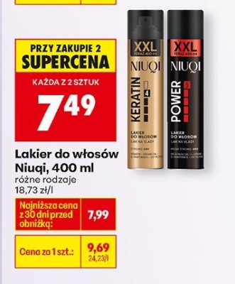 Lakier do włosów Niuqi, 400 ml różne rodzaje promocja w Biedronka