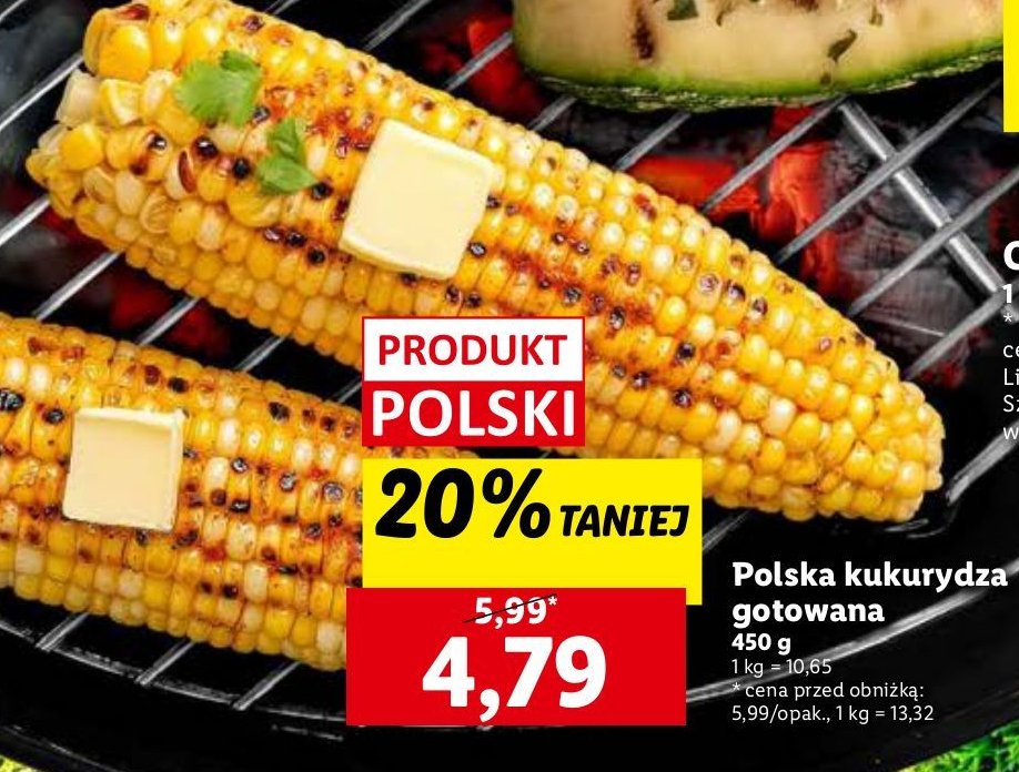 Kukurydza gotowana promocja