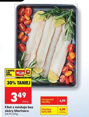 Filet z mintaja bez skóry  promocja w Biedronka