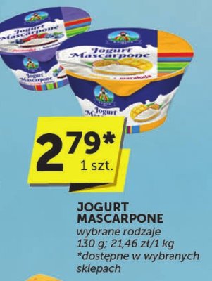 Jogurt Mascarpone wybrane rodzaje promocja w ABC