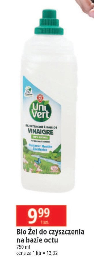 Żel do wc na bazie octu Wiodąca marka uni vert promocja