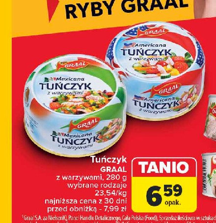 Tuńczyk z warzywami mexicana Graal promocja