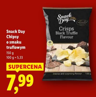 Chipsy Snack Day Chipsy o smaku truflowym promocja w Lidl