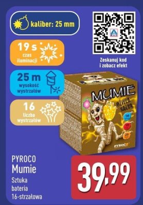 Fajerwerka PYROCO Mumie promocja w Aldi