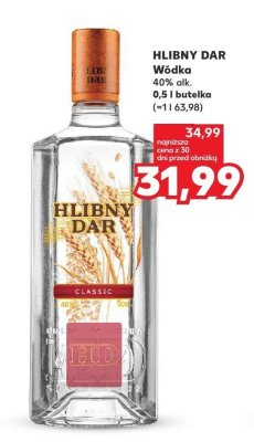 Wódka Hlibny Dar 0,5l promocja w Kaufland