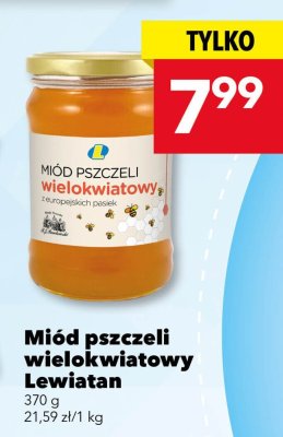 Miód pszczeli wielokwiatowy 370 g Lewiatan promocja w LEWIATAN