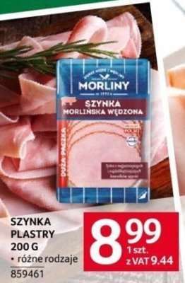 Szynka plastry 200 g różne rodzaje promocja w Selgros
