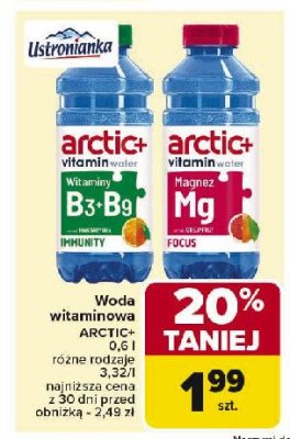 Woda grejpfrut + magnez Arctic plus promocja