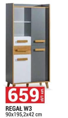 Regał REGAŁ W3 90x195,2x42 cm promocja w Merkury Market