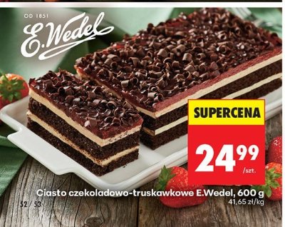 Ciasto czekoladowo-truskawkowe  promocja w Biedronka
