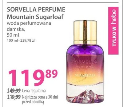Woda perfumowana SORVELLA PERFUME Mountain Sugarloaf damska promocja w Hebe