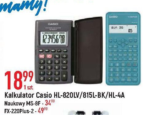 Kalkulator hl-815l-bk-s Casio promocja