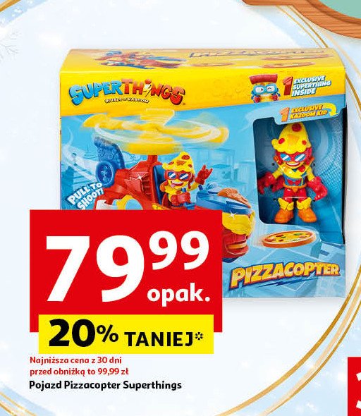 Figurka pizzacopter promocja w Auchan