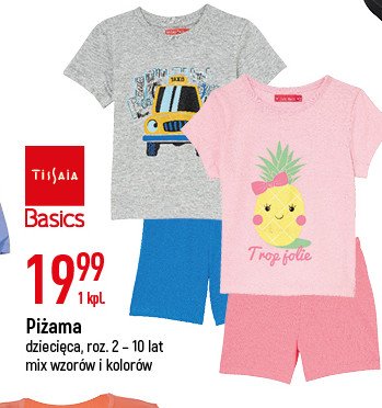 Pi偶ama dzieci臋ca 2-10 lat Tissaia promocja