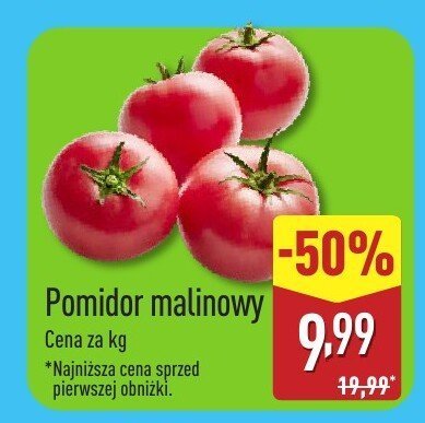 Pomidor malinowy promocja w Aldi