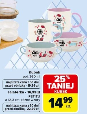 Kubek Petitu poj. 360 ml, Ø 12,3 cm, różne wzory promocja w Carrefour Market
