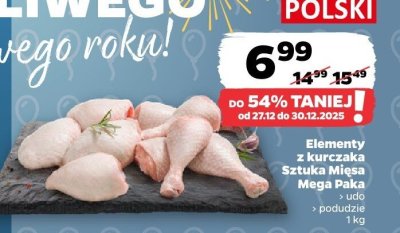 Elementy z kurczaka Sztuka Mięsa Mega Pack z podudzia promocja w Netto