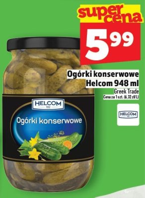 Ogórki konserwowe Helcom 948 ml promocja w TOPAZ