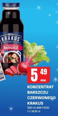 Koncentrat barszczu czerwonego Krakus promocja w Chorten