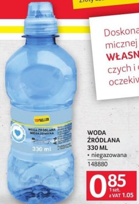 Woda źródlana Topseller 330ml promocja w Selgros
