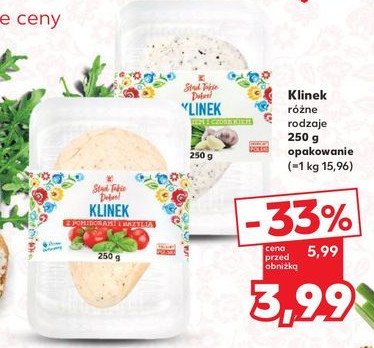 Klinek z pomidorami i bazylią K-classic stąd takie dobre! promocja w Kaufland