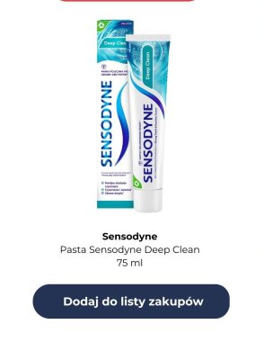 Pasta do zębów Deep Clean, 75 ml promocja w Lidl