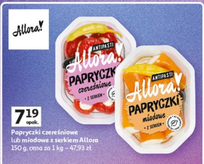 Papryczki czereśniowe lub miodowe z serkiem Allora 150 g promocja w Auchan
