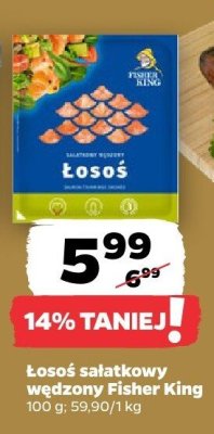 Łosoś sałatkowy wędzony Fisher King promocja w Netto