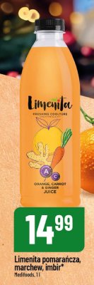 Limenita sok pomarańcza, marchew, imbir Medifoods promocja w POLOmarket