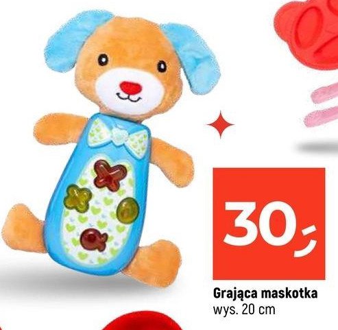 Maskotka grająca 20 cm promocja