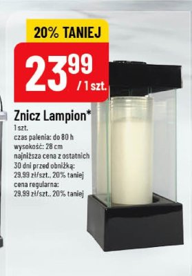 Znicz Lampion promocja w POLOmarket