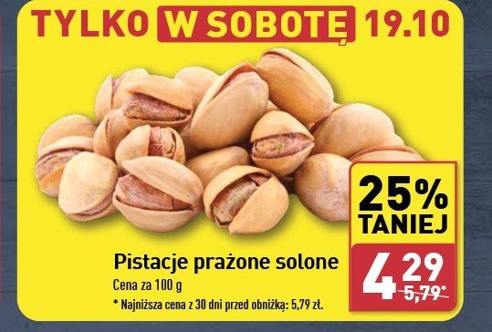 Pistacje prażone solone promocja