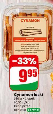 Cynamon laski promocja w Dino