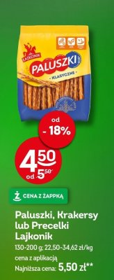 Paluszki klasyczne Lajkonik promocja w Żabka