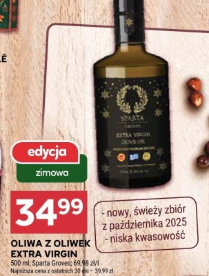 Oliwa z oliwek Extra Virgin Sparta Groves promocja w Stokrotka