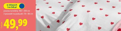 Pościel z bawełny renforcé 160 x 200 cm promocja w Lidl