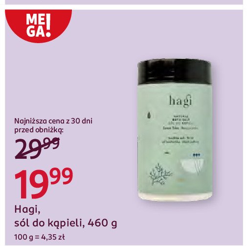 Sól do kąpieli forest Hagi promocja w Rossmann