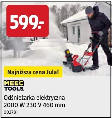 Odśnieżarka elektryczna 2000 W 230 V 460 mm promocja w Jula