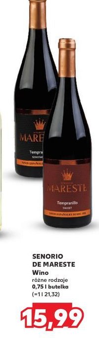 Wino p贸艂s艂odkie SENORIO DE MARESTE promocja