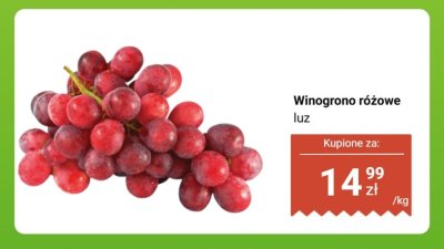 Winogrono różowe luz promocja w Biedronka