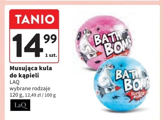 Kula do kąpieli niebieska Laq promocja