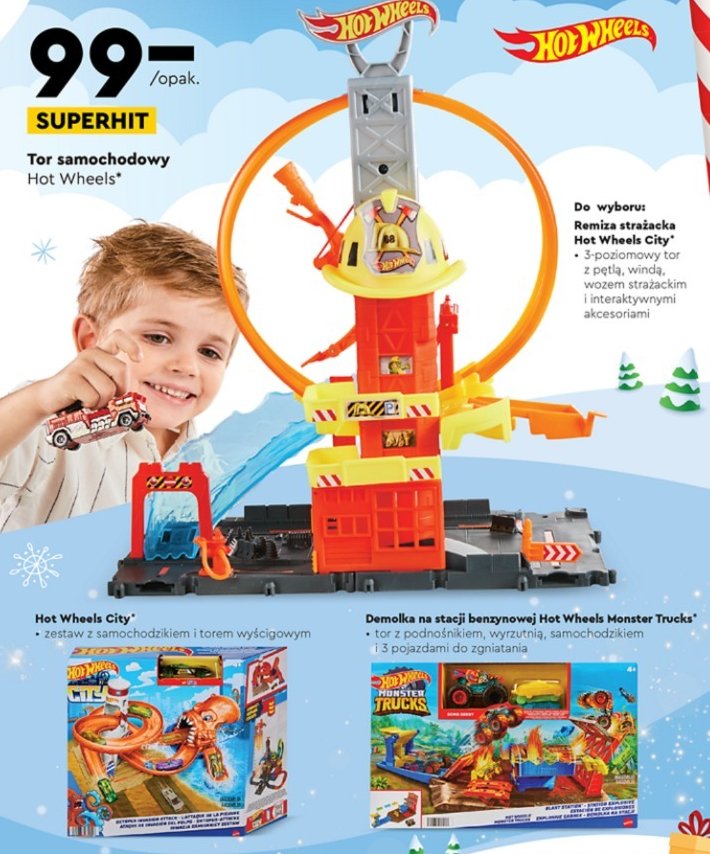 Zestaw samochodzik + tor Hot wheels city promocja